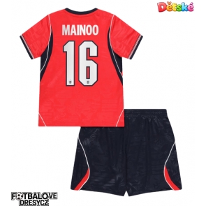 Anglie Kobbie Mainoo #16 Dětské Venkovní dres komplet MS 2026 Krátký Rukáv (+ trenýrky)